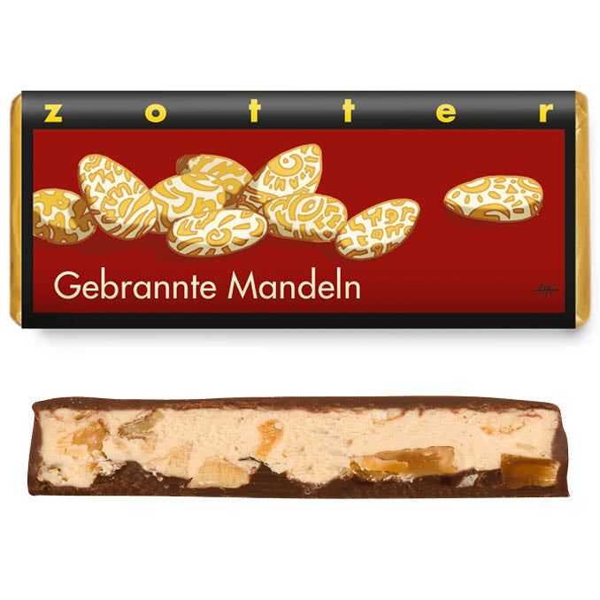 Zotter Bio Gebrannte Mandeln Schokolade 70g