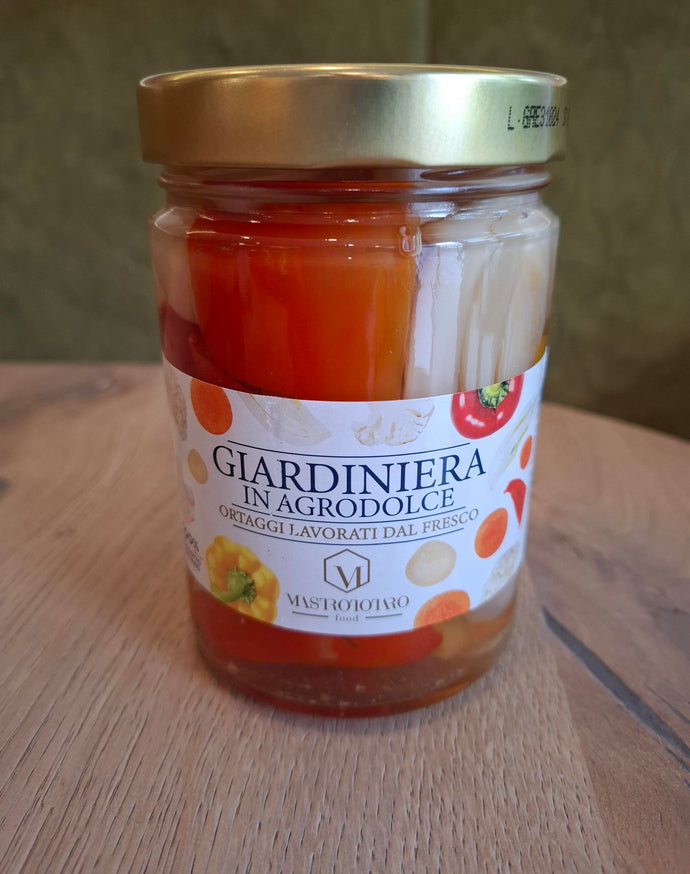Mastrototaro Giardiniera in agrodolce süßsauer eingelegtes Gemüse 560g