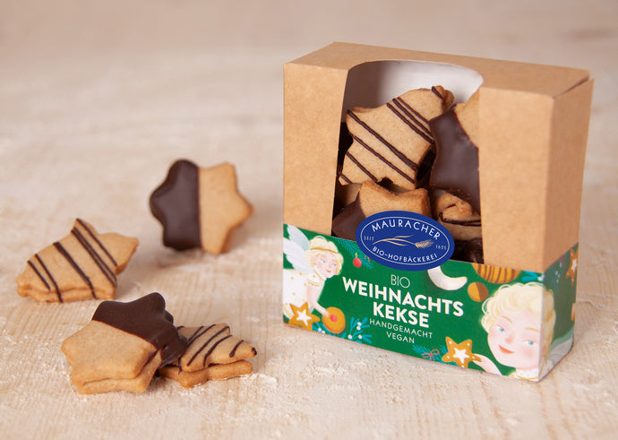 Bio Hofbäckerei Mauracher Bio Weihnachtskekse handgemacht vegan 150g