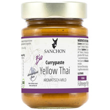 Lade das Bild in den Galerie-Viewer, Sanchon BIO Yellow Thai Currypaste aromatisch-mild 190g
