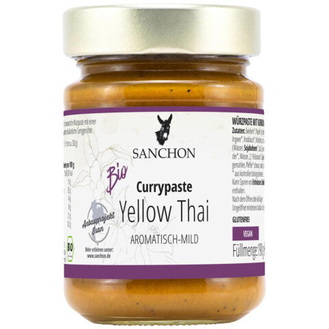 Sanchon BIO Yellow Thai Currypaste aromatisch-mild 190g