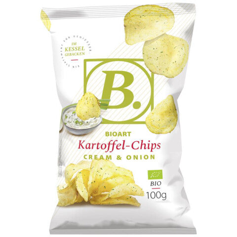 BioArt BIO Kartoffel-Chips Cream & Onion schonend hergestellt 100g