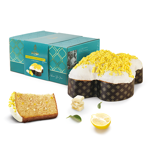 Di Iorio Colomba handgemachter Hefeteigkuchen mit Zitrone und weißer Schokolade 1000g