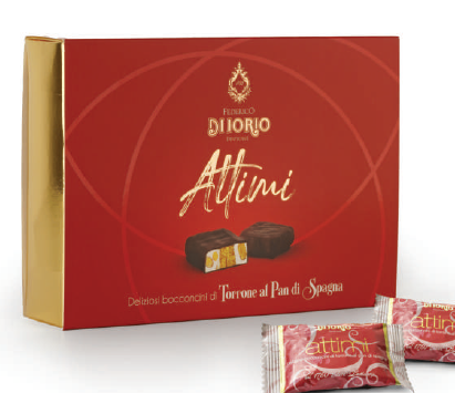 Di Iorio Attimi Torrone al pandispagna Torrone Nougat mit Pan di spagna 200g