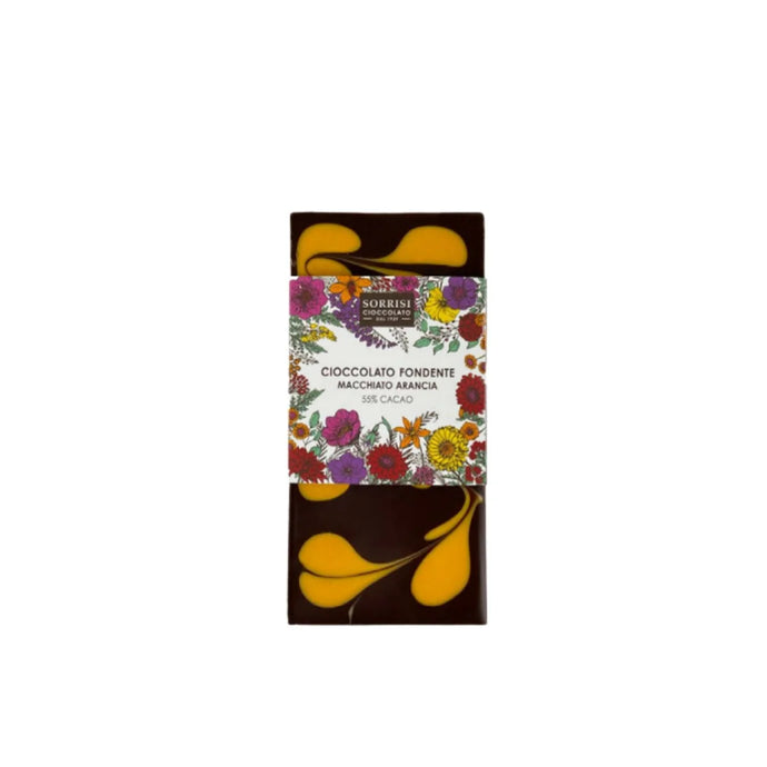 Boella&Sorrisi Bitterschokolade mit Orangenherzen 80g
