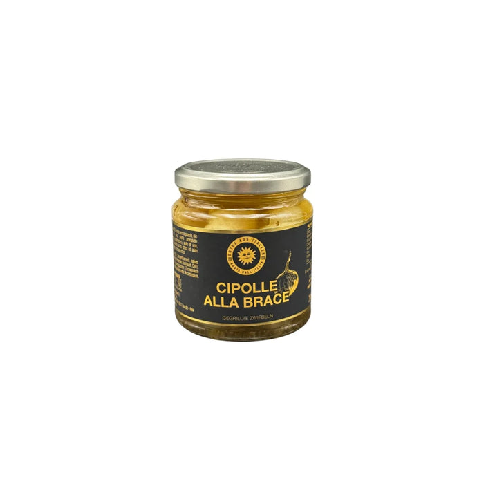 Gutes aus Italien Cipolle alla brace gegrille Zwiebeln in Öl mit Kräutern 280g