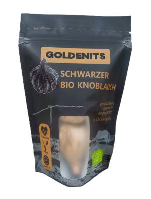 Goldenits Black Garlic BIO Schwarzer Knoblauch 2 Knollen