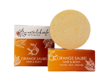 Natürlich Seife Orange & Salbei Hair & Body 60g