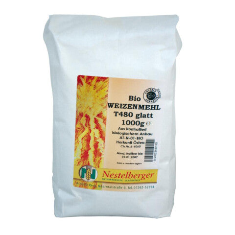 Nestelberger Bio Weizenmehl T480 glatt 1000g