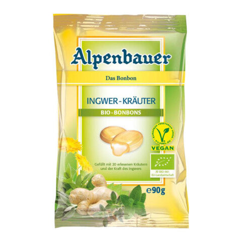 Alpenbauer BIO Zuckerl Ingwer-Kräuter 90g
