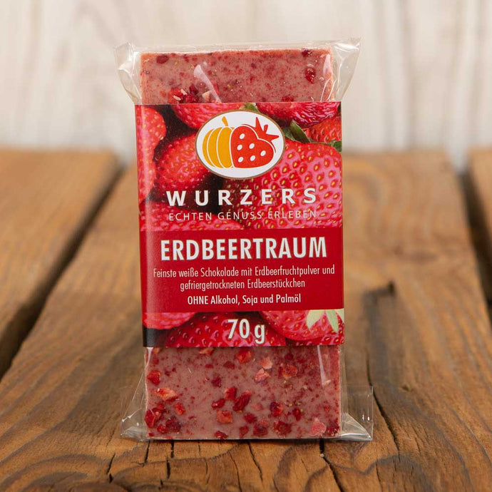 Wurzers Erdbeertraum Schokolade 70g